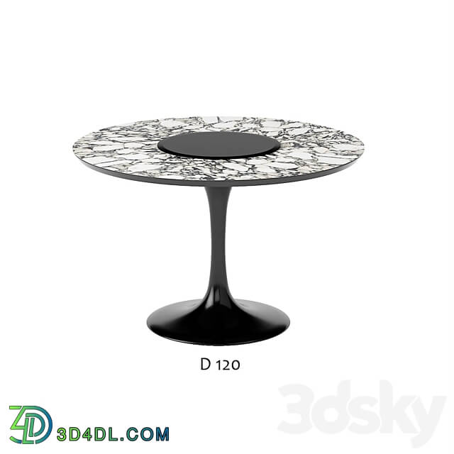 Table - round table apriori T _marble_ 120_140_160_180 OM