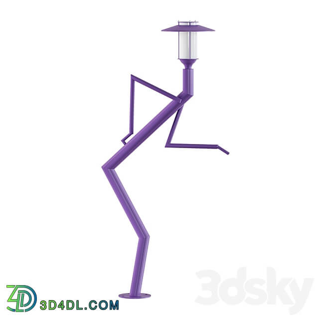 LED Park Lighting Stolb Human Elba 3D Models 3DSKY