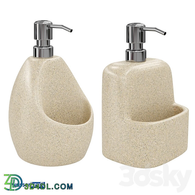 Bathroom accessories - Dispenser with a container for sponge_OM