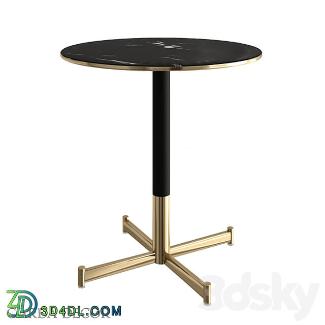 BAR TABLE MARBLE GLASS BLACK METAL 46AS BT5345 BL Garda Decor 3D Models 3DSKY