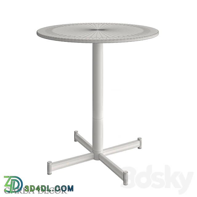 BAR TABLE MARBLE GLASS BLACK METAL 46AS BT5345 BL Garda Decor 3D Models 3DSKY