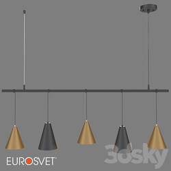 OM Pendant lamp Eurosvet 50088 5 black gold Castle Pendant light 3D Models 3DSKY 