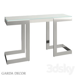 Console Marbella White White CHROME 58DB CST18166WH Garda Decor 3D Models 3DSKY 