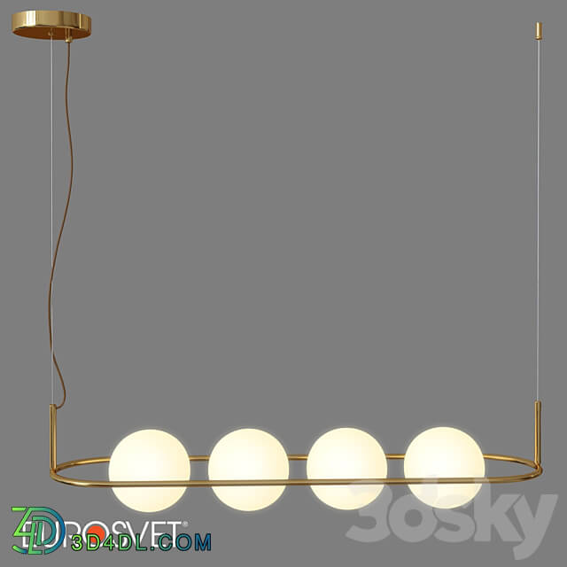 Pendant light - OM Pendant lamp with glass shades Eurosvet 50089_4 Ringo