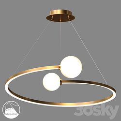 LampsShop.com L1529a Chandelier Spiral Ring Pendant light 3D Models 3DSKY 