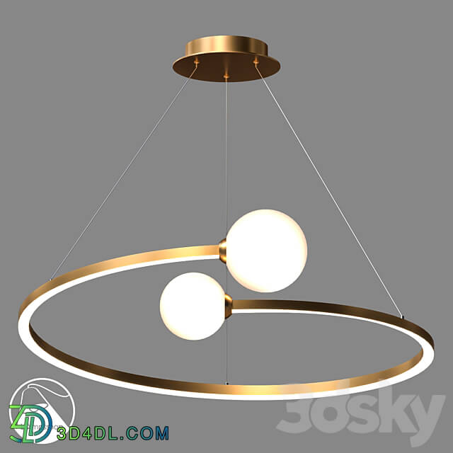 LampsShop.com L1529a Chandelier Spiral Ring Pendant light 3D Models 3DSKY