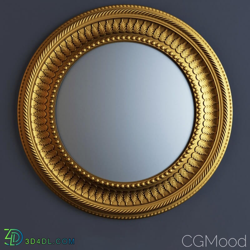 CGMood 18th Century Design Round Convex Mirror
