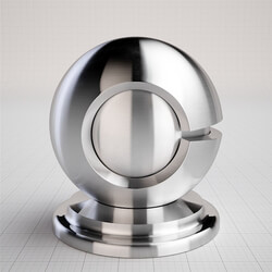 CGMood Basic Shaders Brushed Stainless Steel Material 