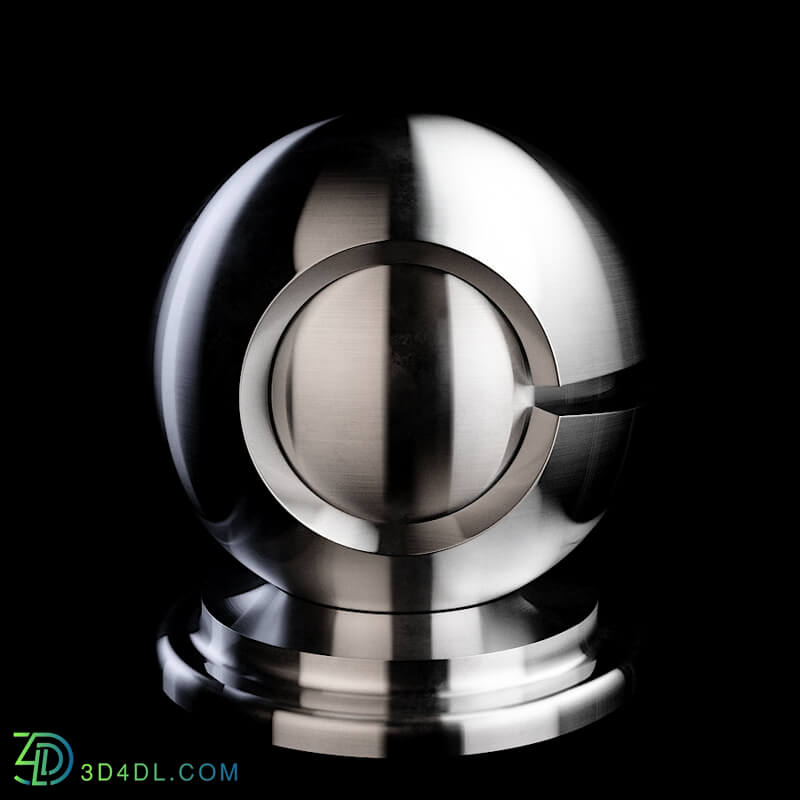 CGMood Basic Shaders Brushed Stainless Steel Material