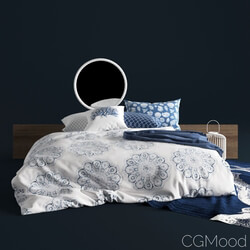 CGMood Bed White And Blue 
