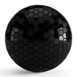 CGMood Black Hexagon Tiles 001 