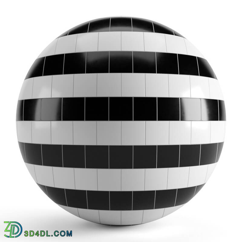 CGMood Black White Tiles 003