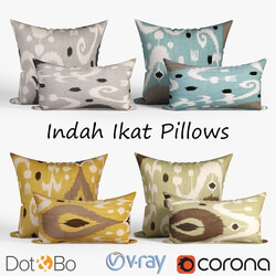 CGMood Decorative Pillows Dot And Bo Indah Ikat Set 044 