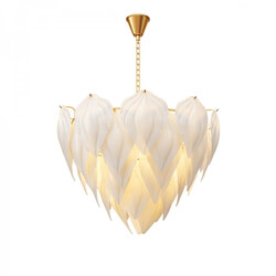 CGMood Fashion Design Art Decorative Glass Leaf Chandelie 