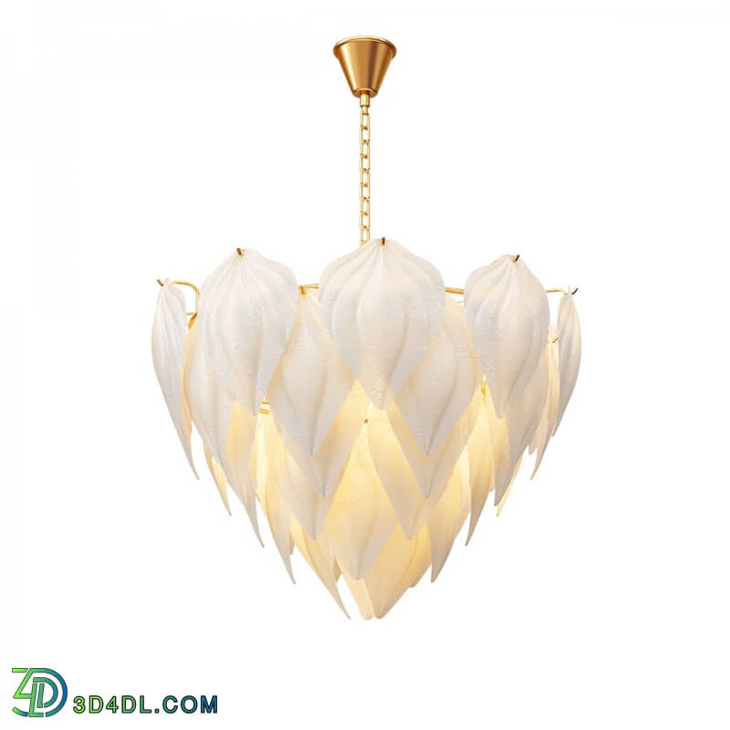 CGMood Fashion Design Art Decorative Glass Leaf Chandelie