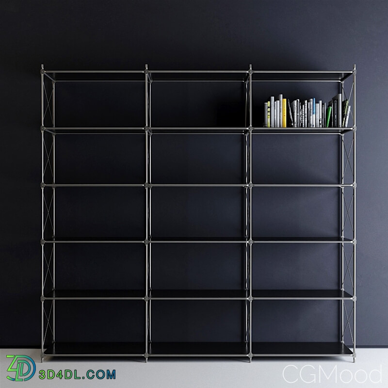 CGMood Ikea Industrial Steel Bookshelf