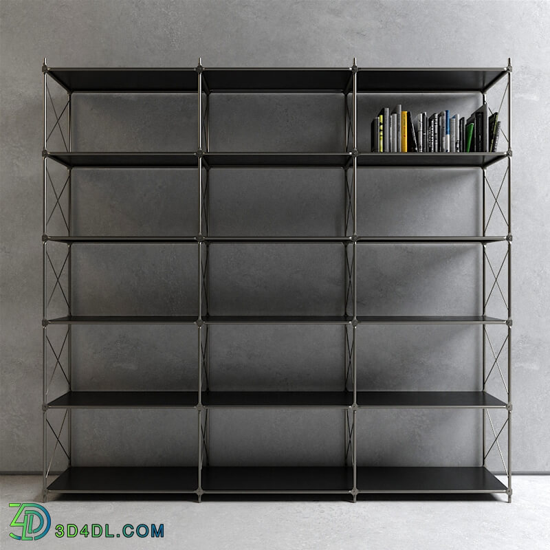 CGMood Ikea Industrial Steel Bookshelf