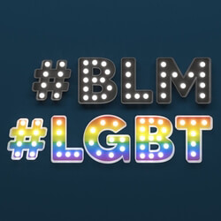 CGMood Letters Hashtags Text Blm Lgbt 