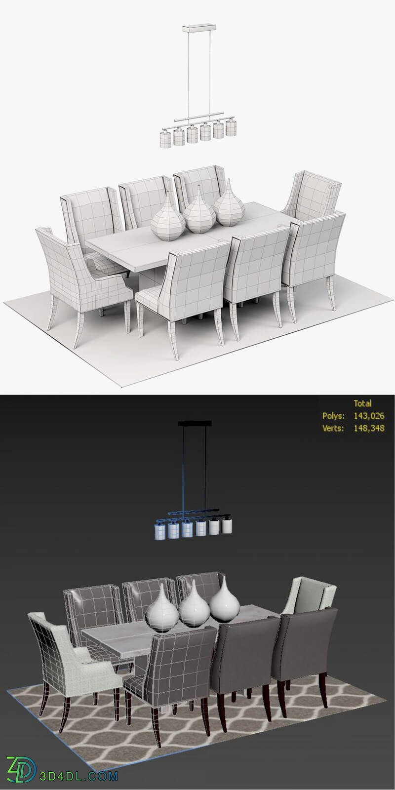 CGMood Lunch Table And Chair Set