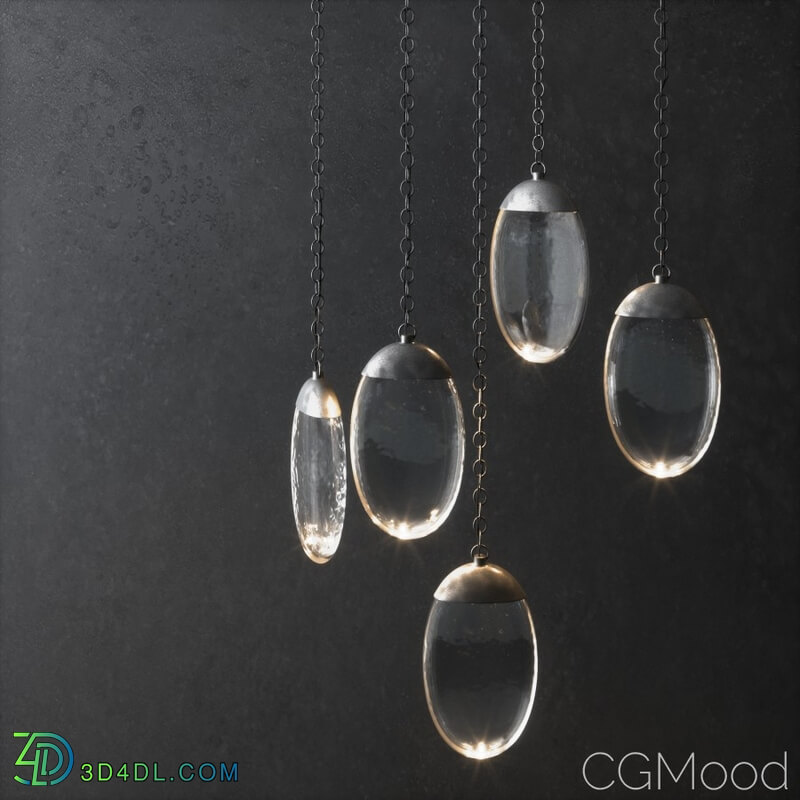 CGMood Ochre Celestial Pebble Pendant