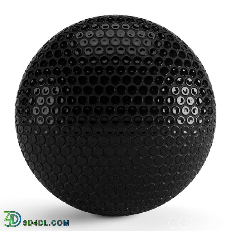 CGMood Round Black Tiles 004