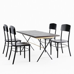CGMood Ryggestad Idolf Dining Set By Ikea 