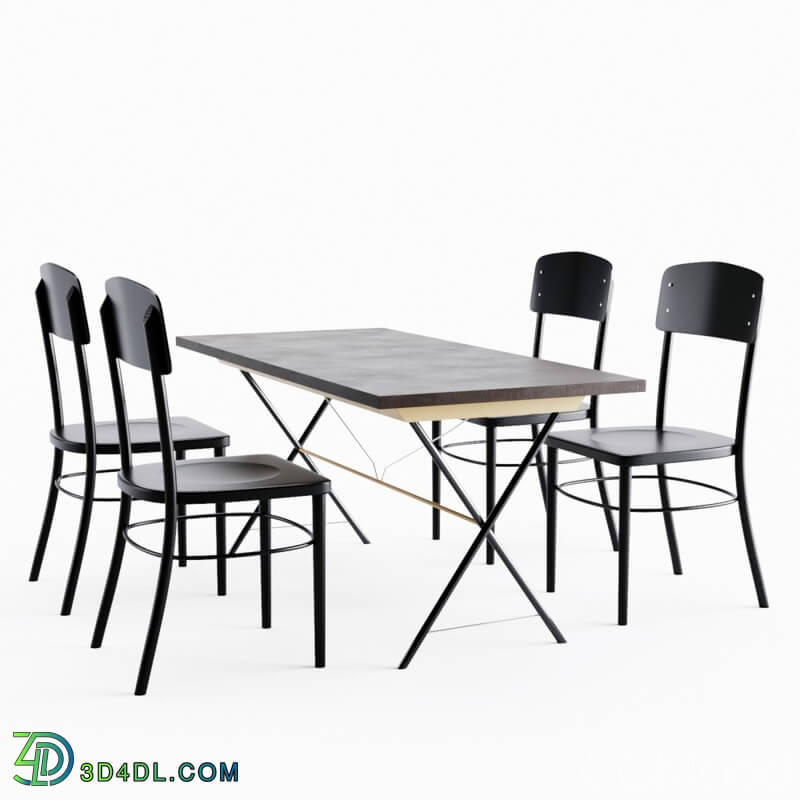 CGMood Ryggestad Idolf Dining Set By Ikea