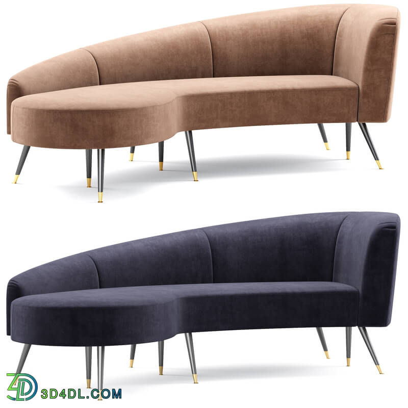 CGMood Safavieh Couture Evangeline Velvet Parisian Sofa