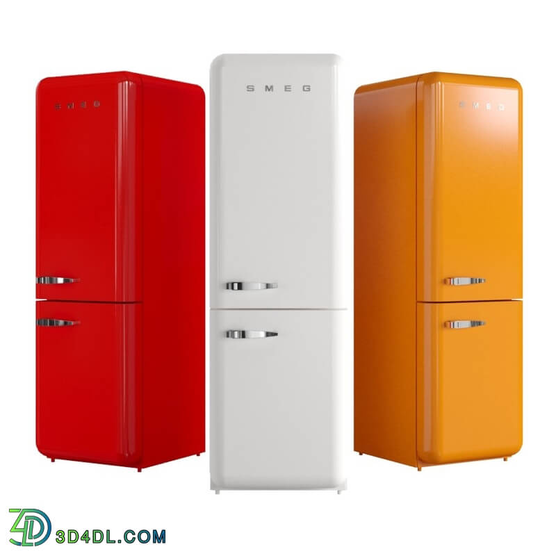 CGMood Smeg Fab 32 Two Door Refrigerator Freezer