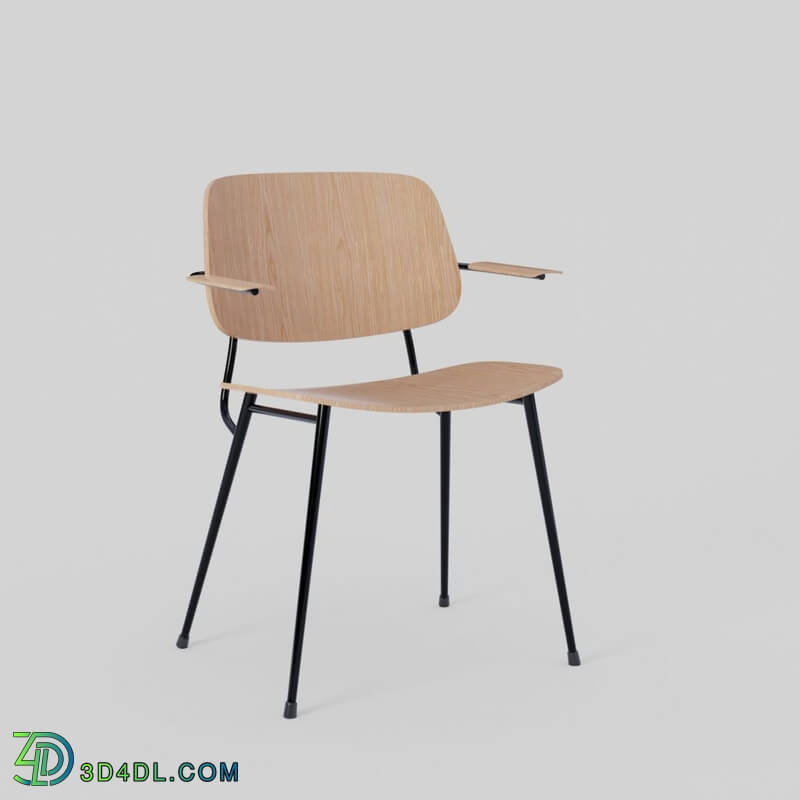 CGMood Soborg Chair Metal Base Archmair