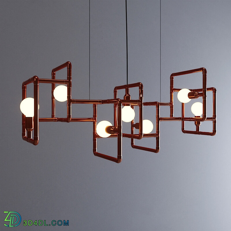 CGMood Vertigo Industrial Copper Ceiling Lamp