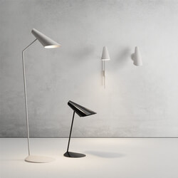 CGMood Vibia Icono Floor Table And Wall Lamps 