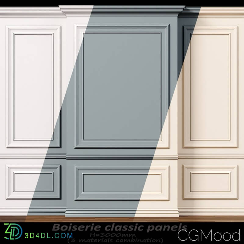 CGMood Wall Molding 10 Boiserie Classic Panels