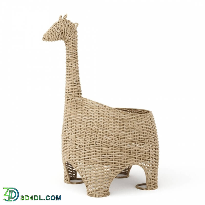 CGMood Wicker Basket Giraffe