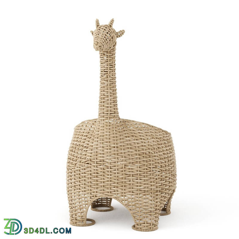 CGMood Wicker Basket Giraffe