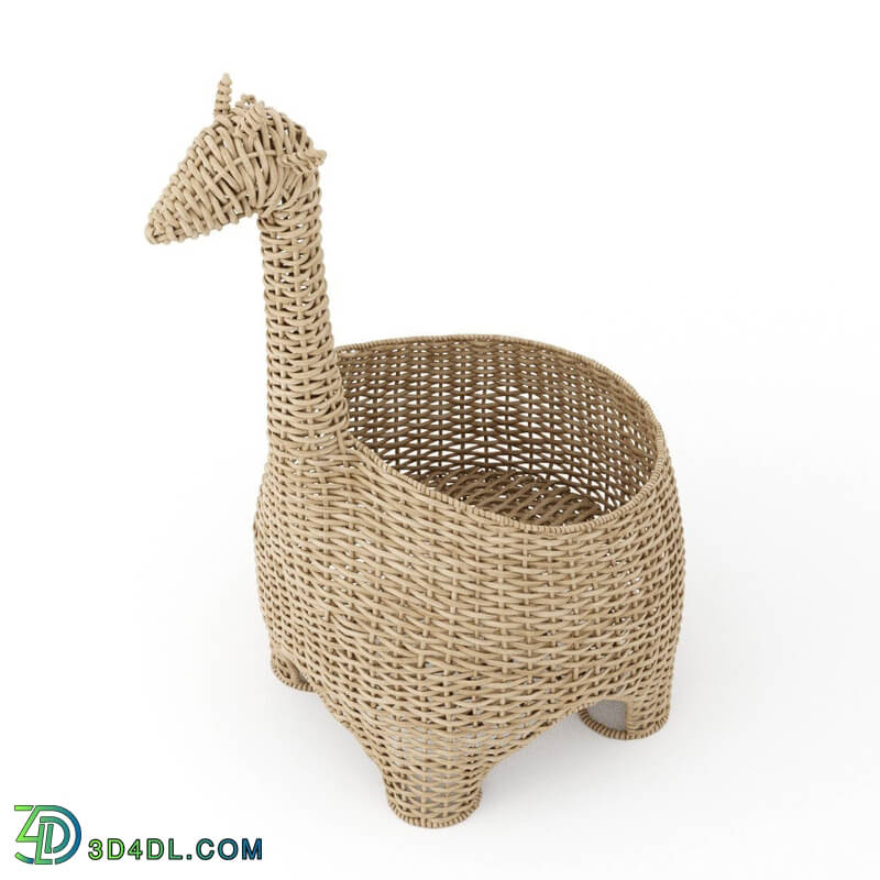 CGMood Wicker Basket Giraffe