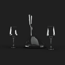CGMood Wine Decanter And Wine Glass 