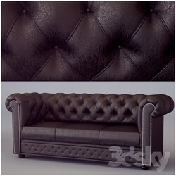 Sofa 3 seater Chesterfield Classic 3 Seat Sofa Antique Brown 