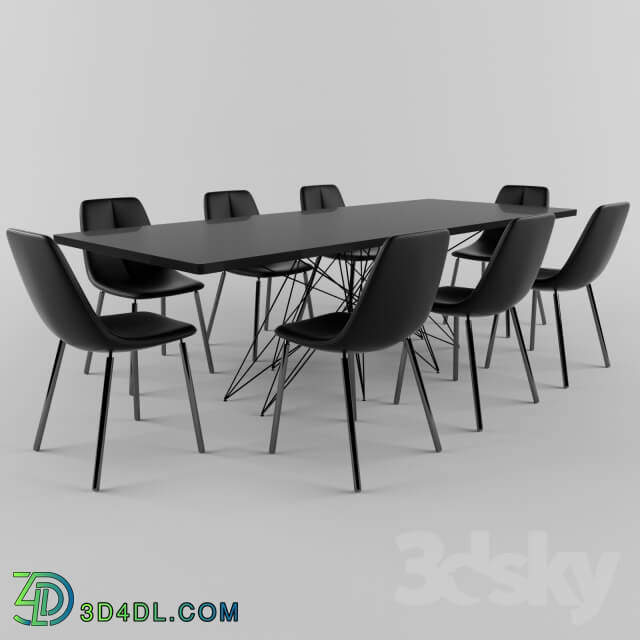 Table Chair Bonaldo table Octa chairs By met