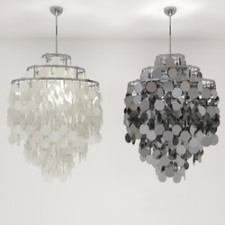 Verner Panton chandelier Pendant light 3D Models 