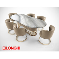 Table _ Chair - longhi clairmont and cloe 