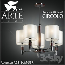 Chandelier Arte lamp Circolo A9519LM 5BR Pendant light 3D Models 