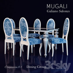 Table Chair Mugali Galiano Salones 