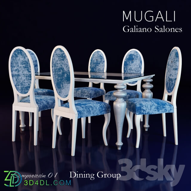 Table Chair Mugali Galiano Salones
