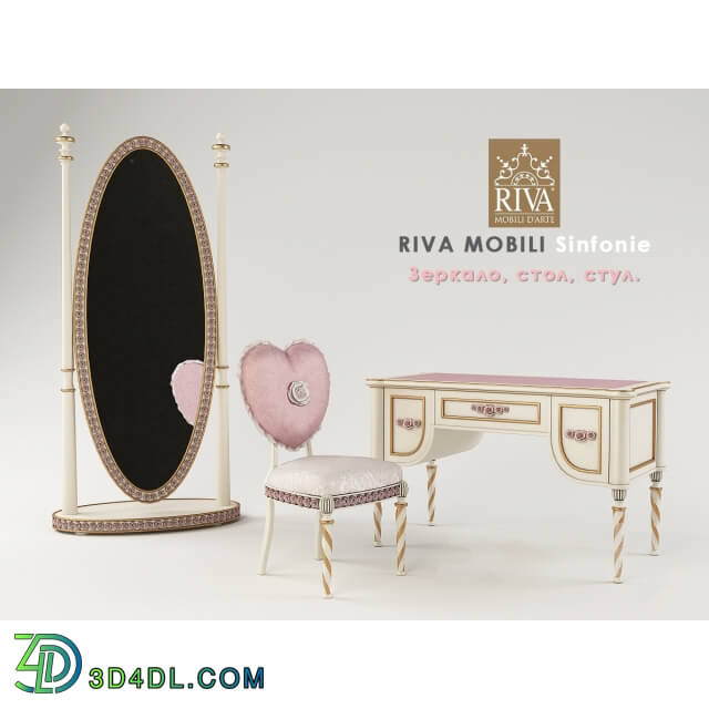 Table Chair Mirror desk chair Riva Mobili Sinfonie