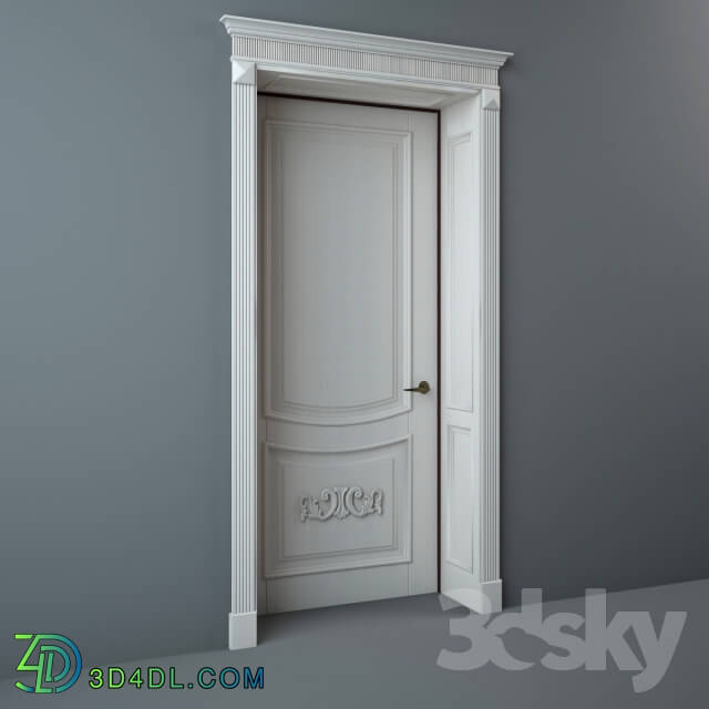 Classical entrance door