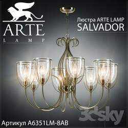 Ceiling light - Chandelier Arte Lamp Salvador A6351LM-8AB 