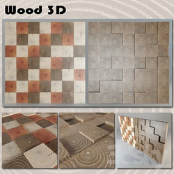 Other decorative objects 3D wooden panel 