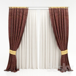 Maroon curtain 