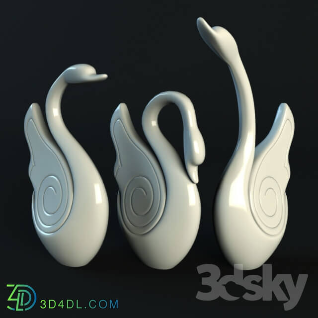 Other decorative objects Three Swans